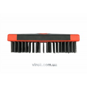 Щітка дротяна сталева YATO : 6- рядна, L=180 x 65 мм, пластикова [12/60]
