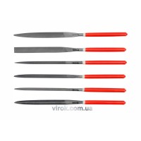 Надфілі YATO : L= 180/85 мм, b= 5 мм. Набір 6 шт. [25/100]